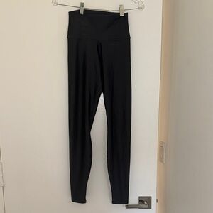 Gray High-Waisted Leggings